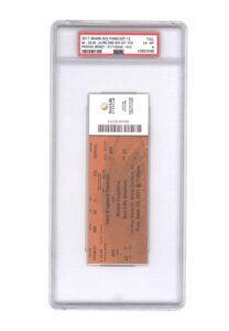 9/12/2011 New England Patriots vs. Miami Dolphins Full Ticket