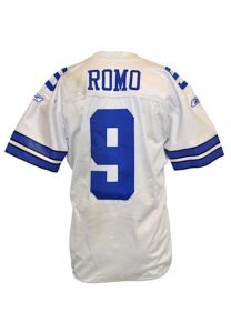 9/15/2008 Tony Romo Dallas Cowboys Game-Used Home Jersey