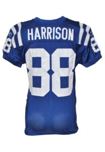 9/18/2005 Marvin Harrison Indianapolis Colts Game-Used Home Jersey