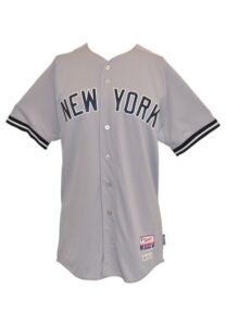 9/2/2015 Jacoby Ellsbury New York Yankees Bench-Worn Road Jersey