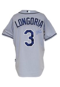 9/20/2011 Evan Longoria Tampa Bay Rays Game-Used & Autographed Road Jersey