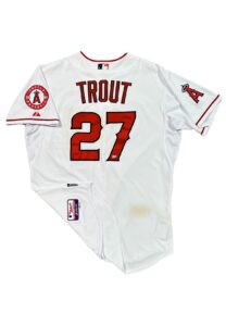 9/20/2014 Mike Trout LA Angels Of Anaheim Game-Used Home Run Jersey