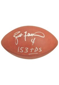 9/21/1997 Brett Favre Green Bay Packers Game-Used & Autographed Football