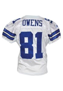 9/21/2008 & 9/28/2008 Terrell Owens Dallas Cowboys Game-Used Home Jersey