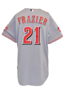 9/22/2015 Todd Frazier Cincinnati Reds Game-Used Road Jersey