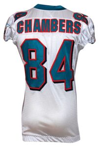 9/23/2007 Chris Chambers Miami Dolphins Game-Used Road Jersey