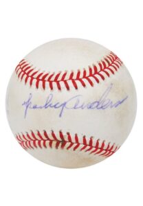 9/25/1992 & 9/27/1992 Sparky Anderson’s Game-Used & Autographed Baseballs From His 1,131st/1,132nd Tigers Managerial Wins Tying/Passing Hughie Jennings for Most All-Time