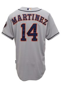 9/25/2013 J.D. Martinez Houston Astros Game-Used Road Jersey