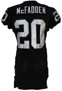 9/27/2009 Darren McFadden Oakland Raiders Game-Used Home Jersey