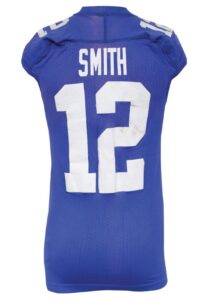 9/27/2009 Steve Smith NY Giants Game-Used Road Jersey