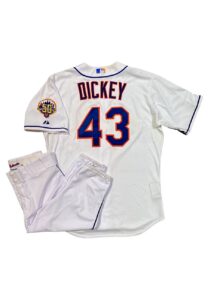 9/27/2012 R.A. Dickey NY Mets Game-Used Home Uniform