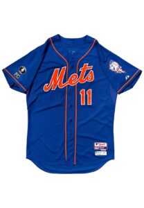 9/27/2014 Rubén Tejada NY Mets Game-Used Jersey