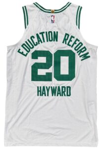 9/27/2020 Gordon Hayward Boston Celtics Eastern Conference Finals Game-Used Jersey