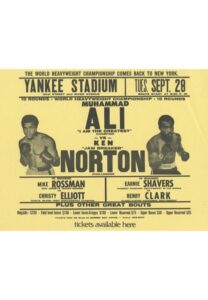 9/28/1976 Muhammad Ali vs. Ken Norton World Heavyweight Championship Original Handbills