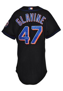 9/29/2005 Tom Glavine New York Mets Game-Used & Autographed Home Jersey