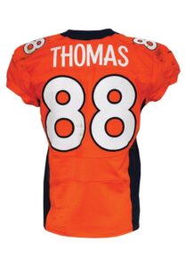 9/29/2013 Demaryius Thomas Denver Broncos Game-Used Home Jersey