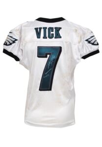 9/29/2013 Michael Vick Philadelphia Eagles Game-Used & Autographed Road Jersey