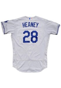 9/29/2022 Andrew Heaney LA Dodgers Game-Used Road Jersey