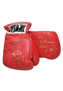 9/3/1977 Aaron Pryor Fight Worn & Autographed Gloves & Signed Contract