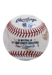 9/3/2018 Trevor Story Colorado Rockies Game-Used & Signed Home Run Baseball