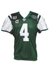 9/7/08 Brett Favre NY Jets Game-Used & Autographed Home Jersey