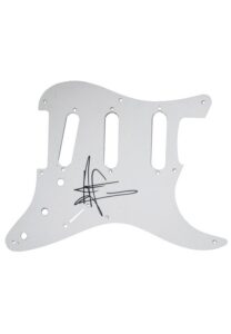 Aaron Lewis Of “Staind” Signed Fender Stratocaster Pickguard