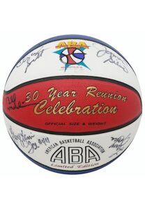 ABA Legends Multi-Signed Basketball Including Gervin, Hawkins & More