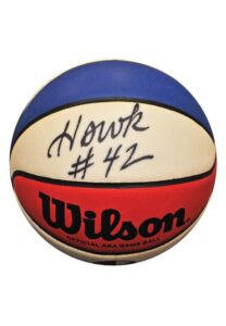 ABA Replica Basketball Signed by Connie Hawkins