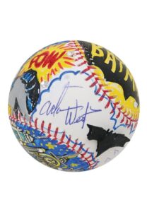 Adam West “Batman” Single-Signed Charles Fazzino Art Baseball