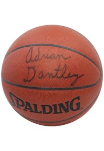 Adrian Dantley Autographed Spalding Basketball