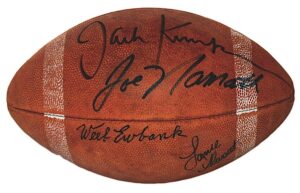 AFL Game-Used and Autographed Football