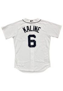 Al Kaline Detroit Tigers Signed & Inscribed Home Replica Jersey