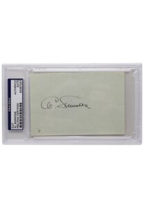 Al Simmons Autographed Cut