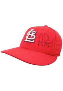 Albert Pujols St. Louis Cardinals Game-Used & Autographed Cap