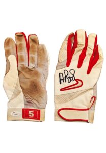 Albert Pujols St. Louis Cardinals Game-Used & Dual Autographed Batting Gloves