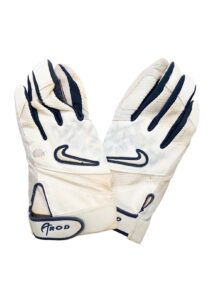 Alex Rodriguez NY Yankees ALDS Game-Used Signed & Inscribed Batting Gloves