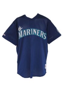 Alex Rodriguez Seattle Mariners Worn & Autographed Batting Practice Jersey