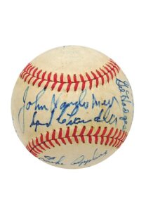 All-Stars & HOFers Autographed Baseballs with Hodges, Campanella, Durocher & Others