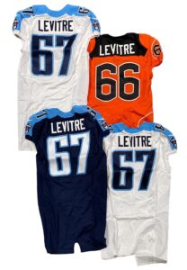 Andy Levitre Tennessee Titans and Oregon State Game-Used Jerseys