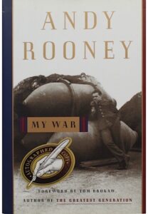 Andy Rooney Autographed “My War” Hardcover Book