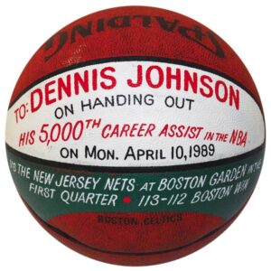 April 10th, 1989 Dennis Johnson’s 5,000th Assist Game Ball