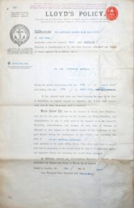 April 8, 1924 Lloyds of London Insurance Policy for Yankee Stadium