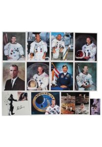 Astronaut “Moon Walkers” Single-Signed & Inscribed Photos Including Armstrong