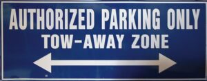 Authorized Parking Only Tow-Away Zone