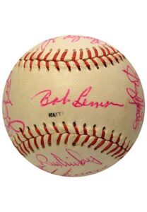 Autographed Baseball Including Catfish Hunter, Berra, Tommy John & More