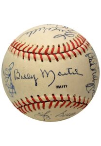 Autographed Baseball Including Yogi Berra & More