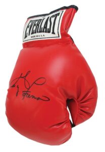 Autographed Boxing Gloves — Sugar Ray Leonard, George Foreman, Riddick Bowe, Archie Moore, Miguel Cotto, Ken Norton & Thomas Hearns