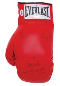 Autographed Boxing Photos & Signed Glove