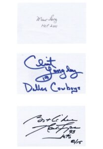 Autographed Cuts & First Day Covers Football Collection