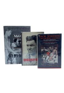 Autographed Hardcover Boxing Books – Dempsey, Johnson & Schmeling